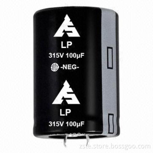 Snap-in Aluminum Electrolytic Capacitor for Welding Machine Use, LP, 315V, 100uf, 2000h